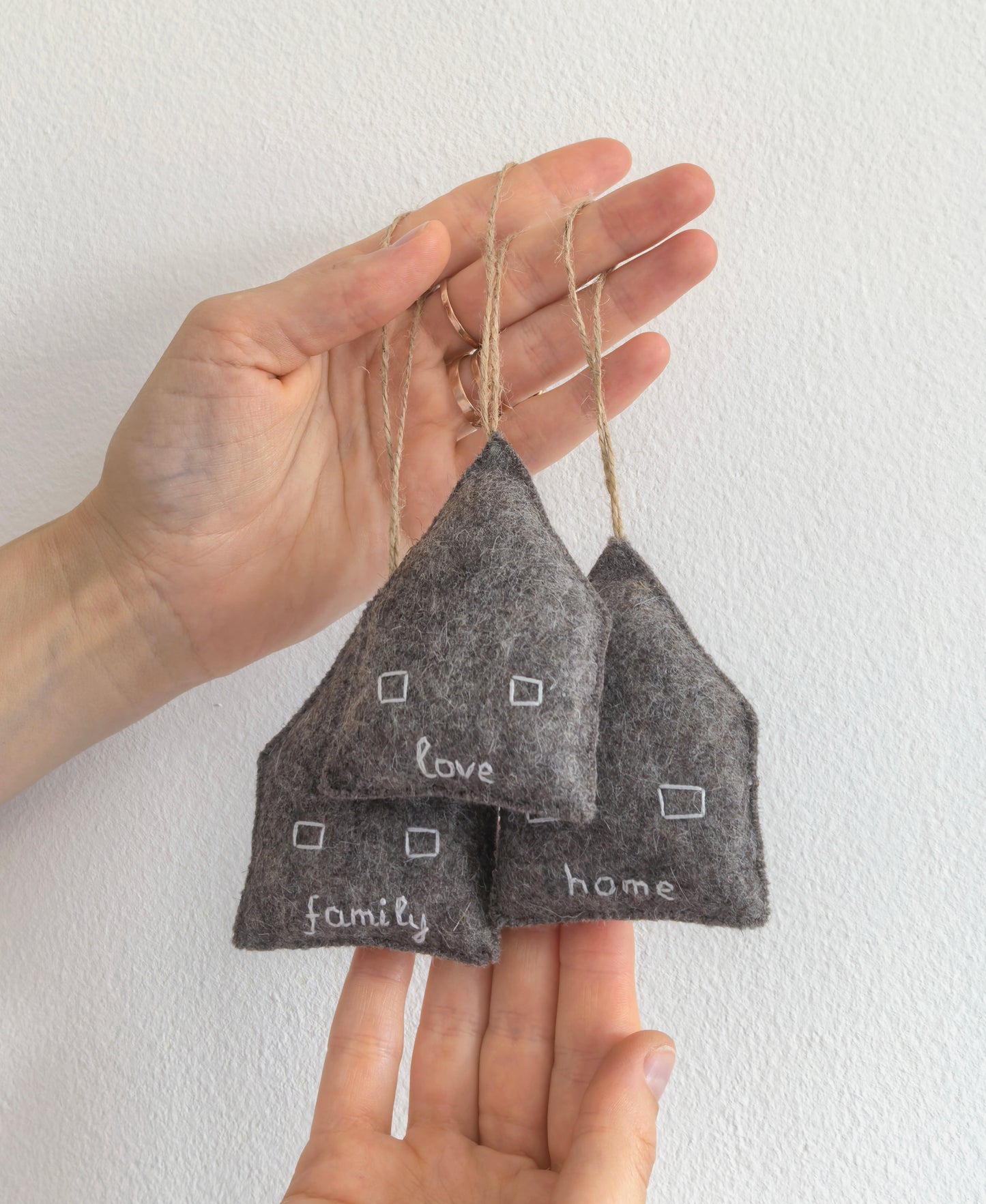 Ornament set căsuțe cu mesaj