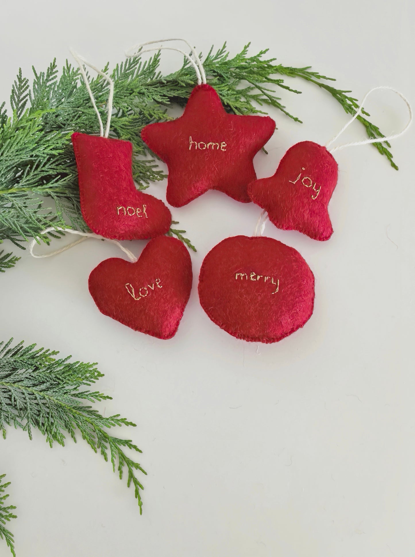 Ornamente Set "Merry Christmas"