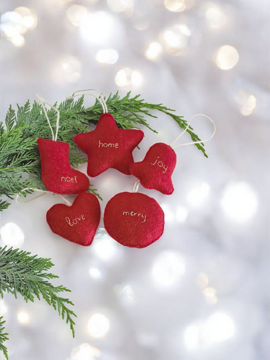 Ornamente Set "Merry Christmas"